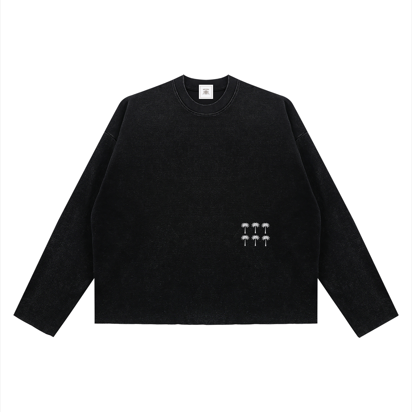 6 Palms Boxy Waffle Long Sleeve