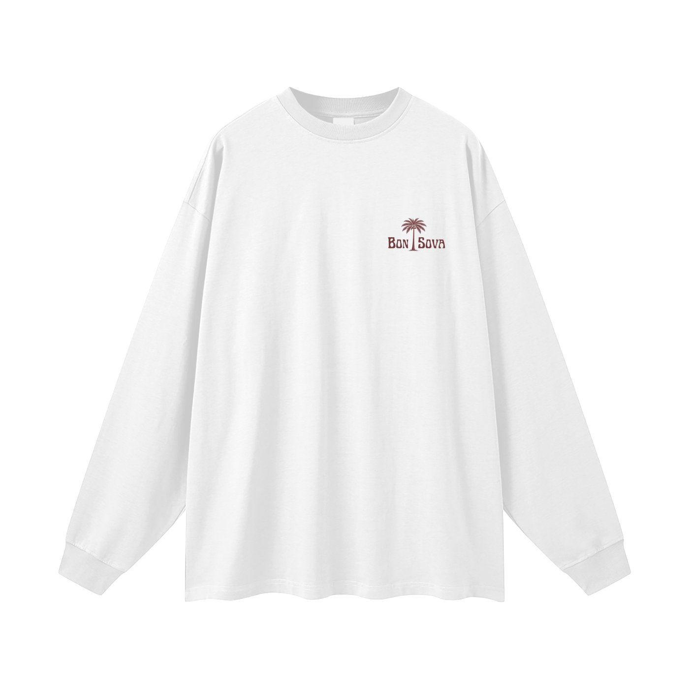 Palm Tree Oversized Long Sleeve T-Shirt