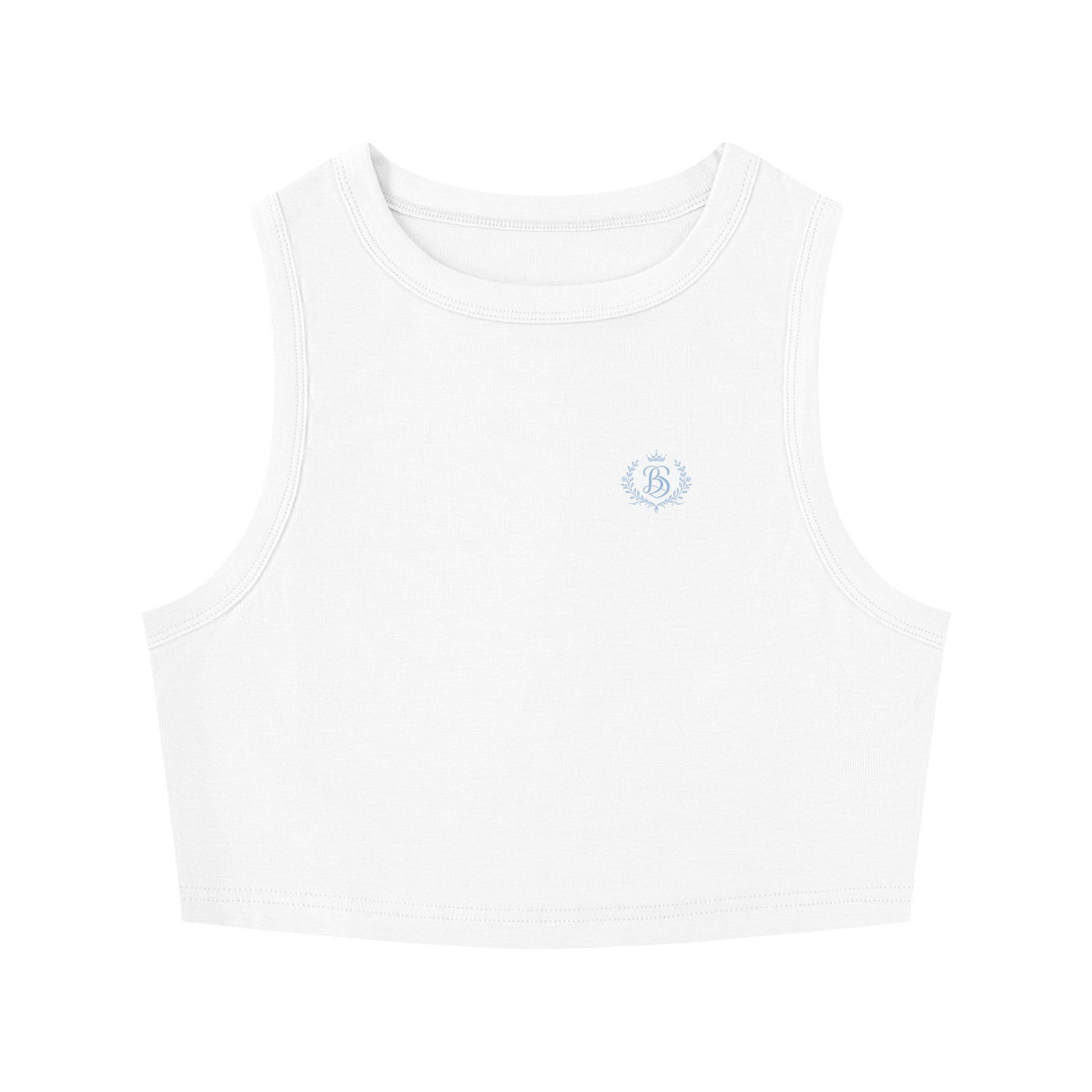 Women's BS Crewneck Cropped Tank Top
