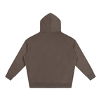 Script Oversized Hoodie in Dark Brown — Bon Sova