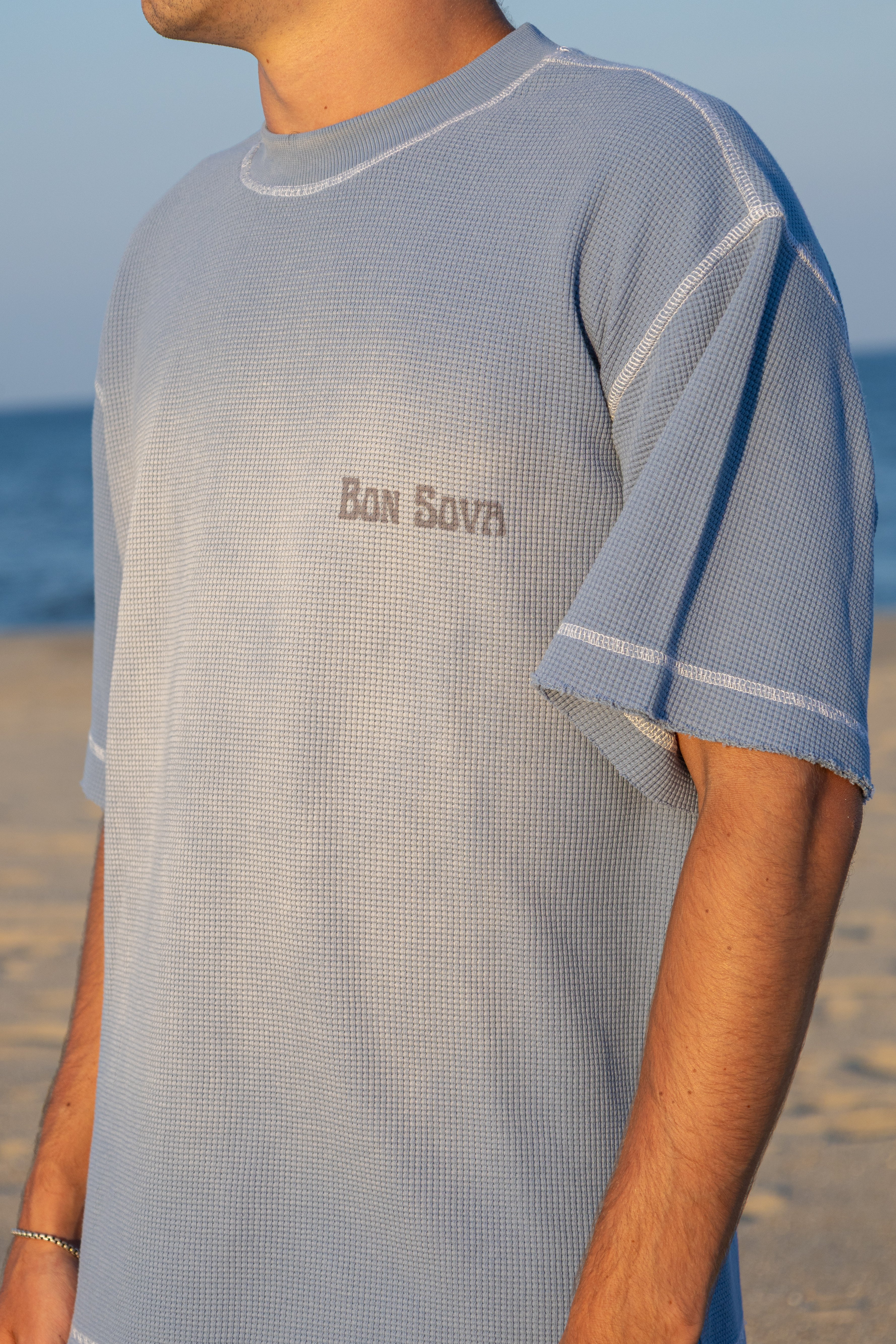Sunfade Waffle Boxy T-Shirt