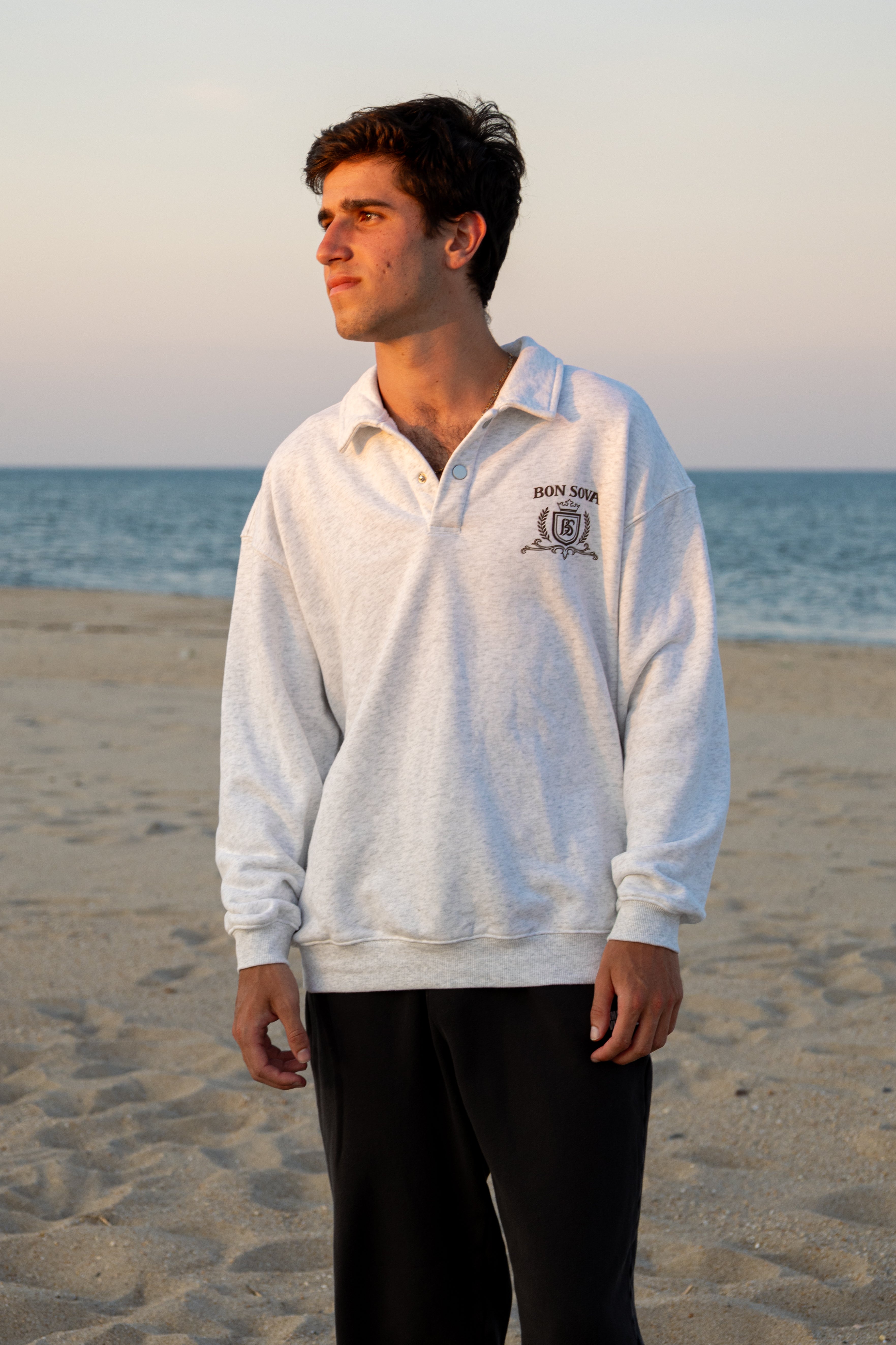 Bon Sova Polo Sweatshirt